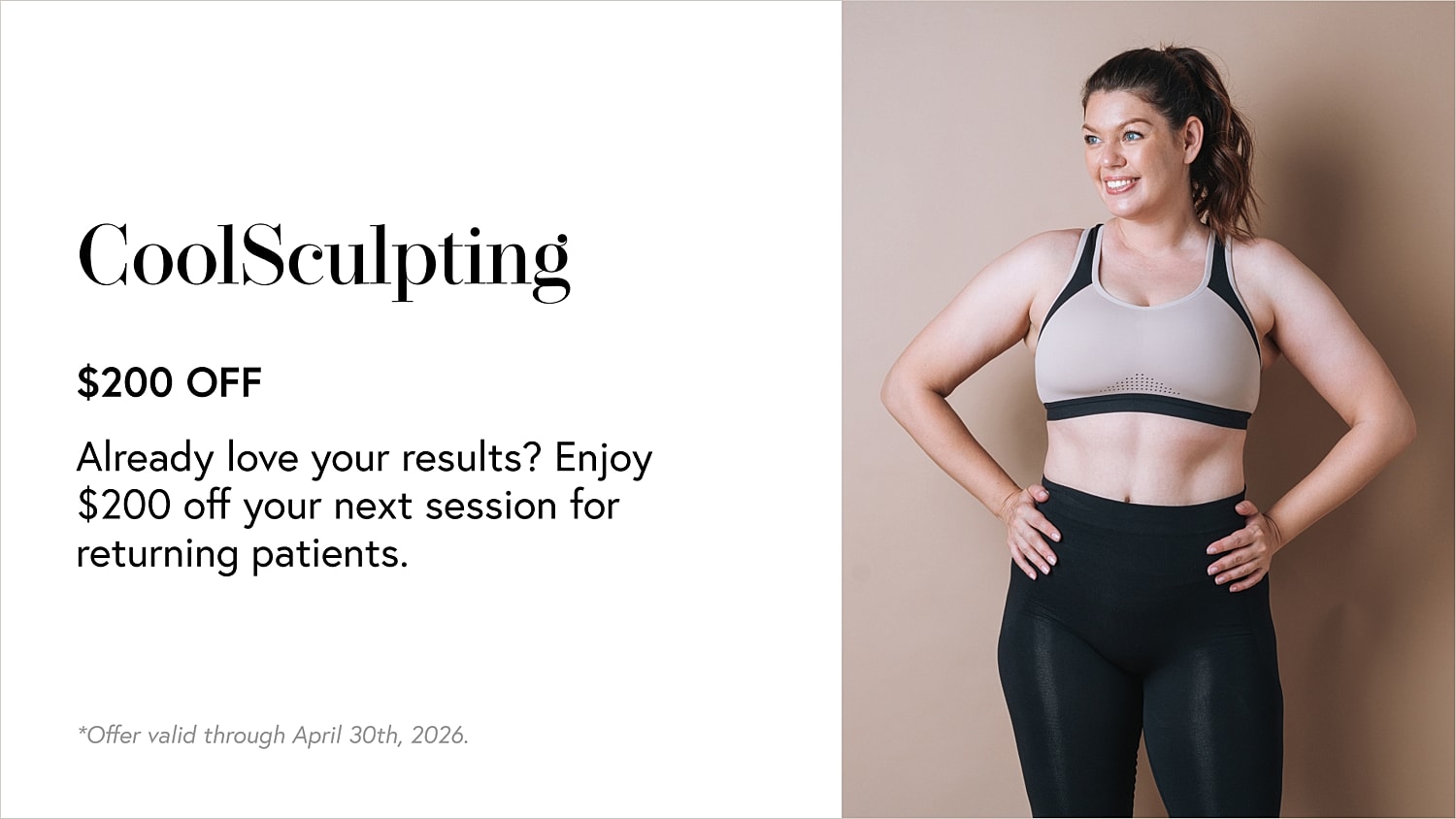 CoolSculpting promotion with $200 off offer