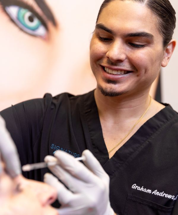 sandpoint botox patient receiving injection